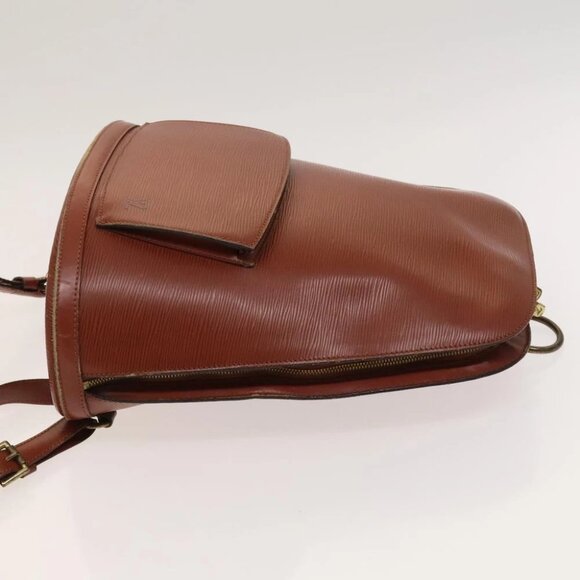 LOUIS VUITTON Epi Coblanc Shoulder Bag Brown M52293 LV Auth 120747 - Picture 3 of 14